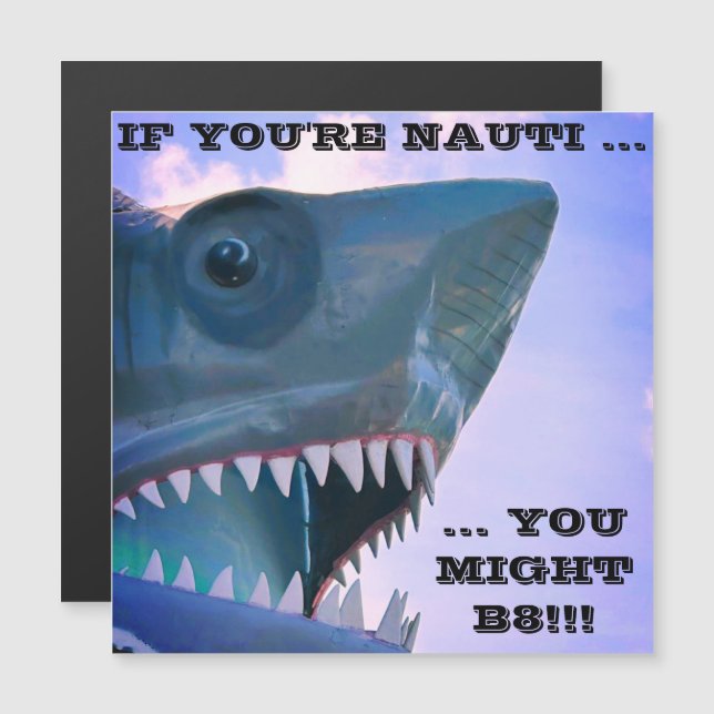 CONVITE SHARK CRUISE DOOR MAGNET (Frente/Verso)