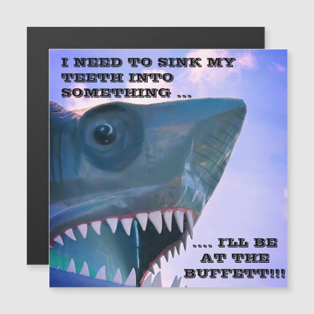 CONVITE SHARK CRUISE DOOR MAGNET (Frente/Verso)