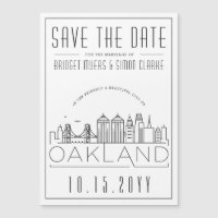 Silhueta Estilizada de Oakland para Casamento Save