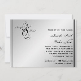 Convite Silver Elegance Weding