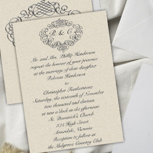 Convite Silver Flourish