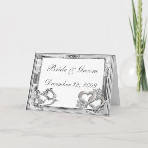 Convite Silver Winter Wedding Invitation