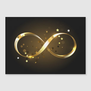 Convite Símbolo de Infinito Dourado