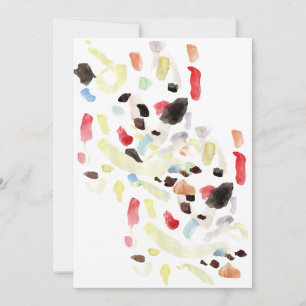 Convite Simples Abstrato Colorido Moderno