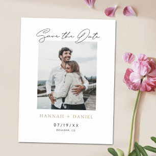 Convite Simples casamento personalizado de fotos moderno S
