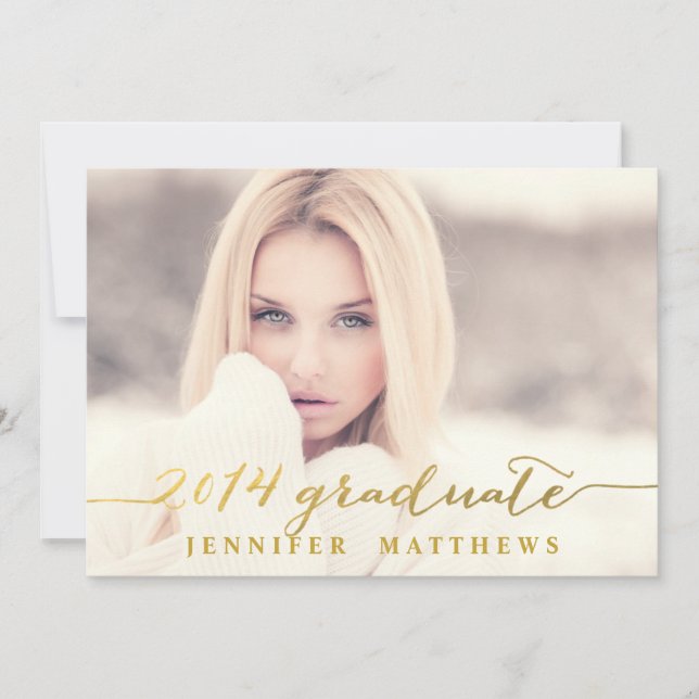 Convite simples da festa de formatura de | (Frente)