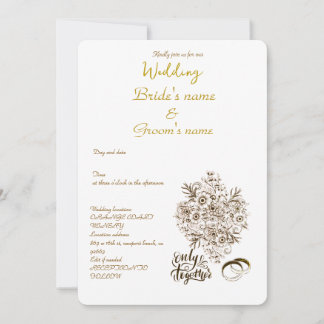 convite simples de casamento