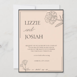Convite Simples De Casamento