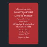 Convite Simples De Casamento Da Planície Vermelha<br><div class="desc">Produtos que você pode personalizar com suas imagens ou texto.</div>