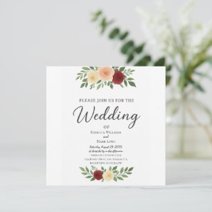 Convite Simples De Casamento De Fotografias De Sob