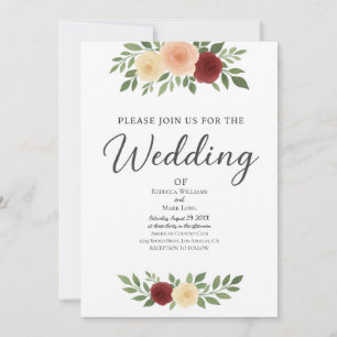 Convite Simples De Casamento De Fotografias De Sob