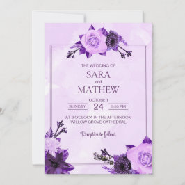 Convite Simples De Casamento Eucalyptus Elegante