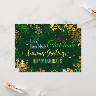 Convite Simples de Férias de Natal 5x7