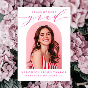 CONVITE SIMPLES DE FORMANDO DE CALLIGRAPHY ARCH MI