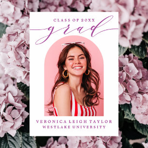 CONVITE SIMPLES DE FORMANDO DE CALLIGRAPHY ARCH MI