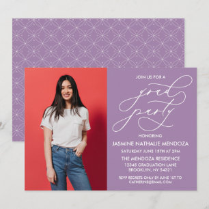 CONVITE SIMPLES DE GRADUAÇÃO DE CALLIGRÁFICO WHIMS