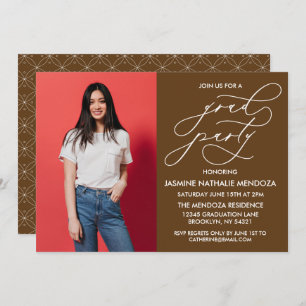 CONVITE SIMPLES DE GRADUAÇÃO DE CALLIGRÁFICO WHIMS