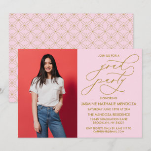 CONVITE SIMPLES DE GRADUAÇÃO DE CALLIGRÁFICO WHIMS