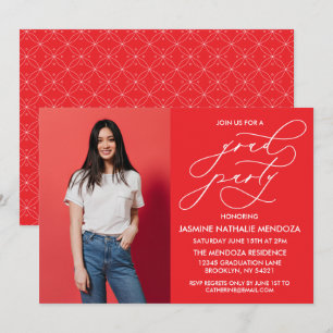 CONVITE SIMPLES DE GRADUAÇÃO DE CALLIGRÁFICO WHIMS