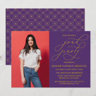 CONVITE SIMPLES DE GRADUAÇÃO DE CALLIGRÁFICO WHIMS