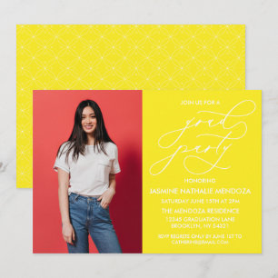 CONVITE SIMPLES DE GRADUAÇÃO DE CALLIGRÁFICO WHIMS