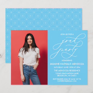 CONVITE SIMPLES DE GRADUAÇÃO DE CALLIGRÁFICO WHIMS