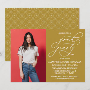 CONVITE SIMPLES DE GRADUAÇÃO DE CALLIGRÁFICO WHIMS