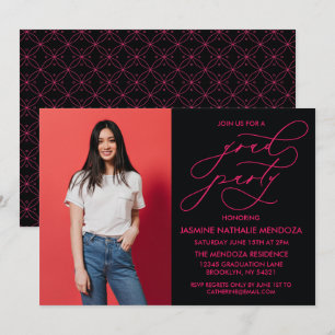 CONVITE SIMPLES DE GRADUAÇÃO DE CALLIGRÁFICO WHIMS