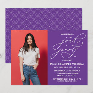 CONVITE SIMPLES DE GRADUAÇÃO DE CALLIGRÁFICO WHIMS