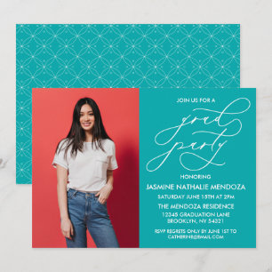 CONVITE SIMPLES DE GRADUAÇÃO DE CALLIGRÁFICO WHIMS