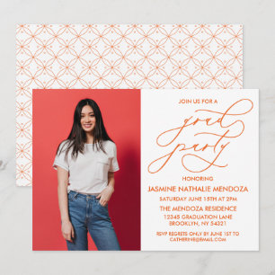 CONVITE SIMPLES DE GRADUAÇÃO DE CALLIGRÁFICO WHIMS