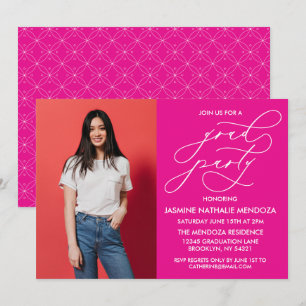 CONVITE SIMPLES DE GRADUAÇÃO DE CALLIGRÁFICO WHIMS