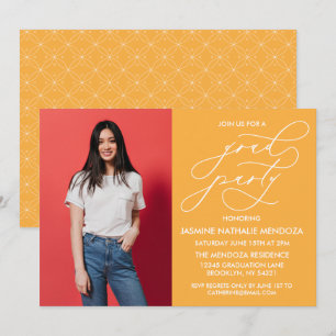 CONVITE SIMPLES DE GRADUAÇÃO DE CALLIGRÁFICO WHIMS