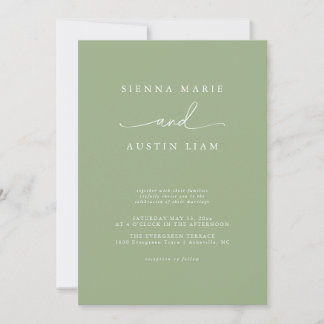 Convite Simples E Moderno Para Casamento