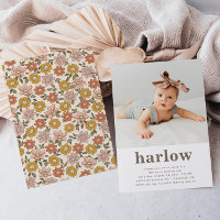 Convite Simples Para Aniversário De Foto | Floral