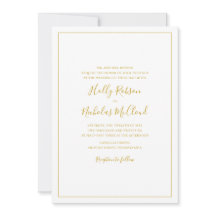 Convite Simples para Casamento Branco de Natal Ele