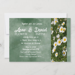 Convite Simples para Casamento Católico Verde