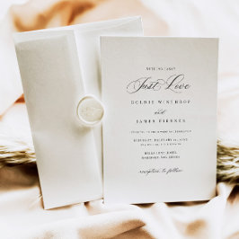 Convite Simples Para Casamento Da Caligrafia Moder