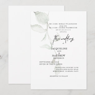 Convite Simples Para Casamento De Ambos Os Pais