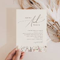 Convite Simples Para Casamento De Feijão De Autumn