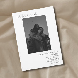 Convite Simples Para Casamento De Fotos 001