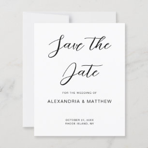 Convite Simples para Casamento Save the Date