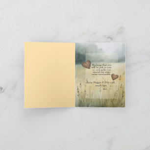 Convite simples para design de casamento no coraçã