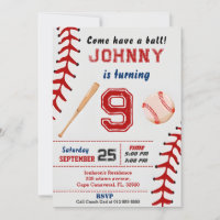 Convite simples personalizado de aniversário de be