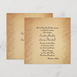 Convite simples, porém elegante, para casamento ru