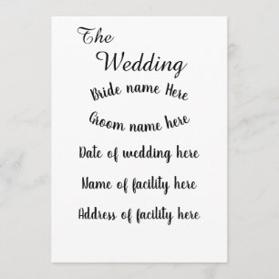  Convite Simples, Tamanho: 5" x 7", papel: Matte, 