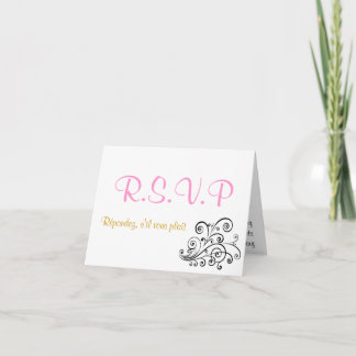 Convite Simplicidade em 16 RSVP