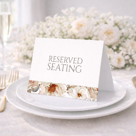 Convite Sinal de Mesa de Assento Reservado para Casamento