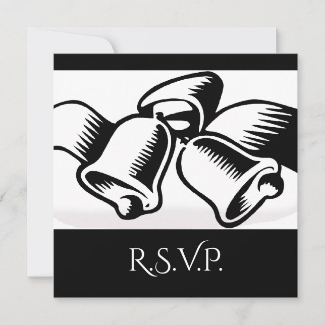 Convite Sininhos de Casamento RSVP (Frente)