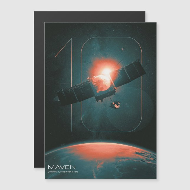 Convite Sistema Solar, 10 anos de Satelite Maven Mars (Frente/Verso)